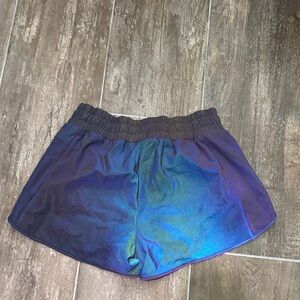 Flexliving Rainbow Reflective Liner Track Shorts